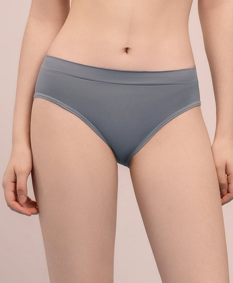 Simple Seamless Low Waist Midi Panties