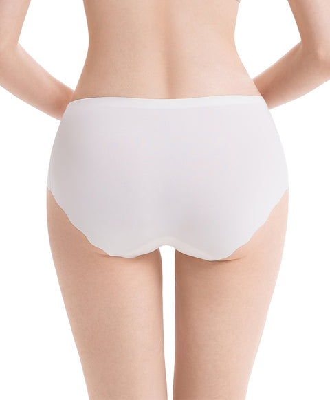 Paw & Peek Laminated Seamless No-Show Mid Waist Hipster Panties