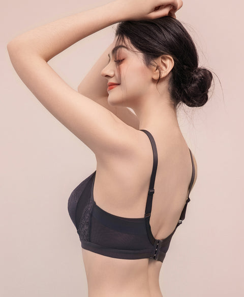 Lacey Dynamic U-Back Wireless Bralette with Back Hooks