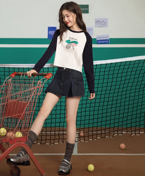 Go For It! Denim Skirt