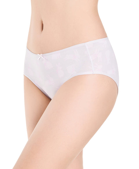 Bunny with Bow Cotton Spandex 2pcs pack Midi Sanitary Panties