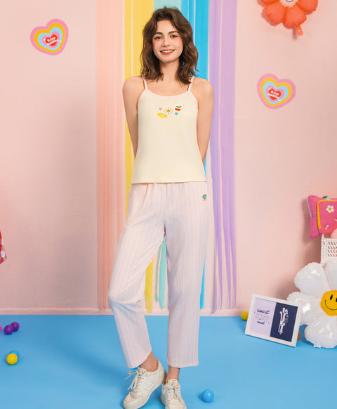 Keep Smiling Camisole Vest & Pants Sleep Set