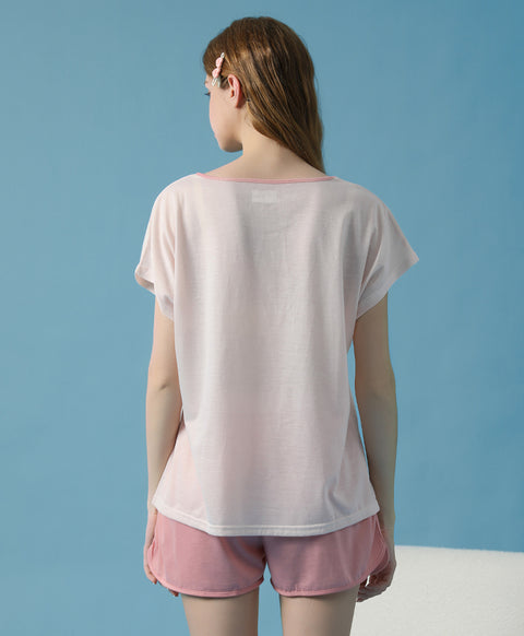 Self-Love Day Short Sleeves Top & Shorts Sleep Set