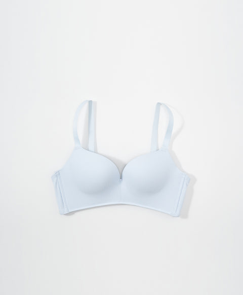 Simply Rib Comfort 3/4Cup Wireless Demi Bra (B Cup)