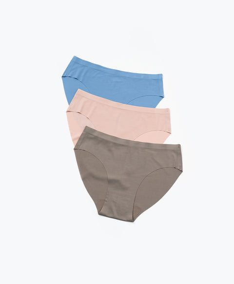 Simple Laminated Low Waist Mini Panties