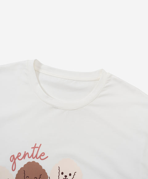 Gentle Harmony Long Sleeves Top & Shorts Set
