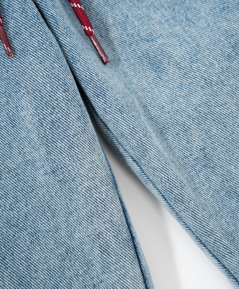 Call Me Lucky Denim Drawstring Long Pants