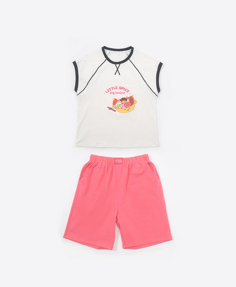 Junior Mala-Twins Top & Short Sleep Set