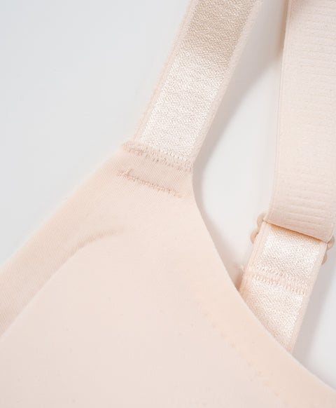 High Coverage Laminated Wireless Bralette with Back Hooks