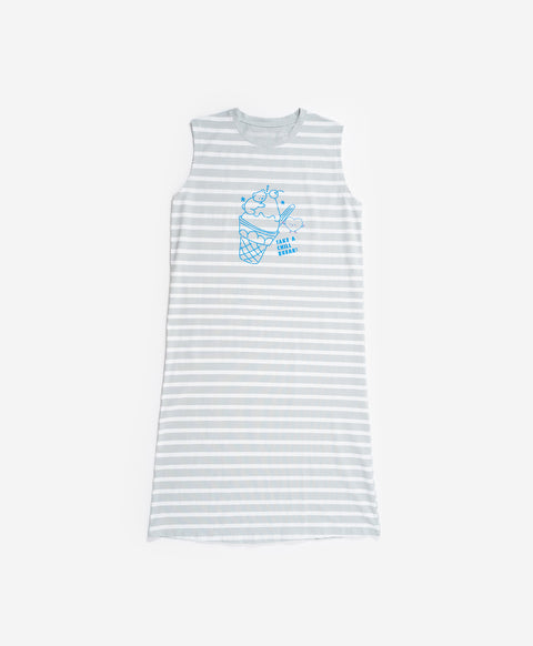 Heart Gelato Sleeveless Sleep Dress
