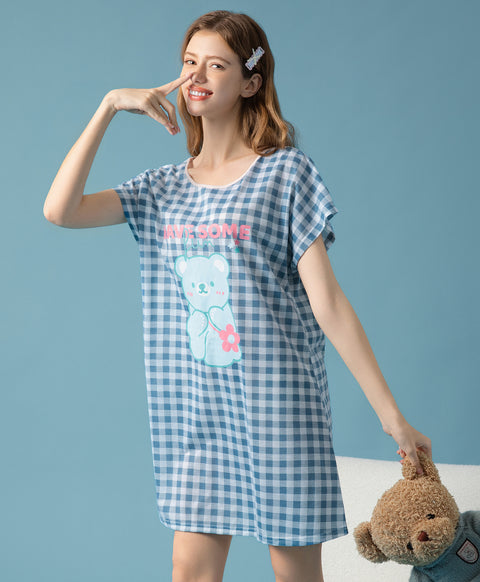 Have Some Fun Short Sleeves Sleep Dress