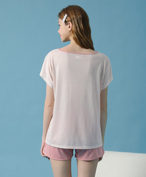 Smiles All Day Short Sleeves Top & Shorts Sleep Set