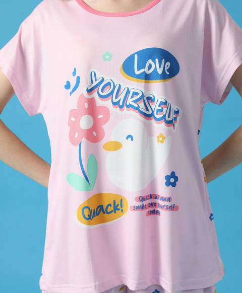 Love Yourself, Quack! Microfiber Top & Bottom Sleep Set