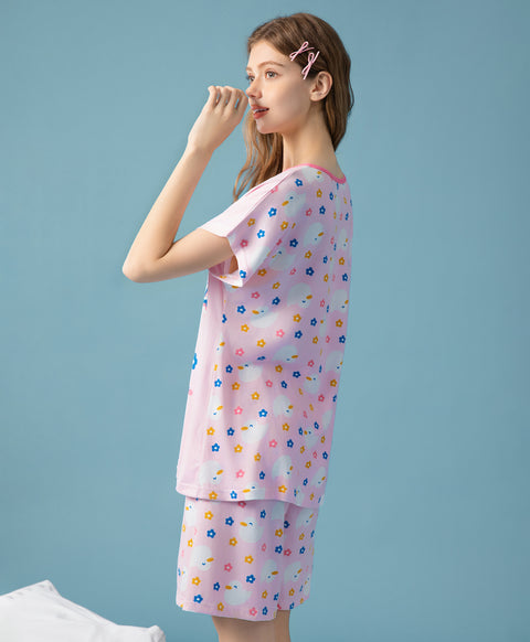 Love Yourself, Quack! Microfiber Top & Bottom Sleep Set