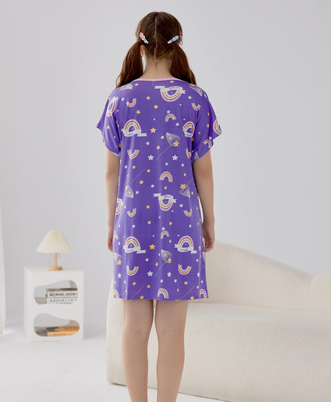 Make a Wish Teddy Microfiber Sleep Dress