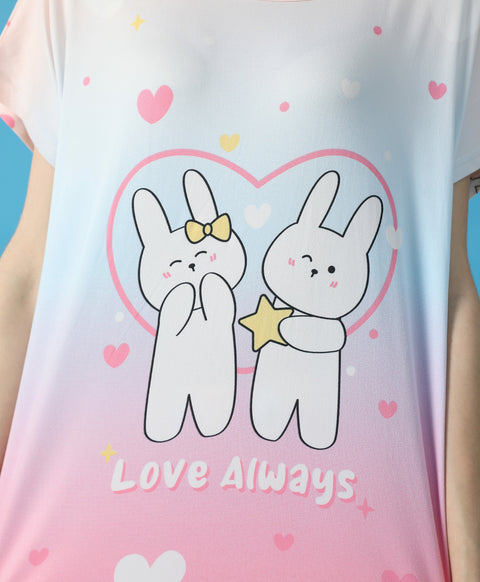 Love Always Microfiber Top & Bottom Sleep Set
