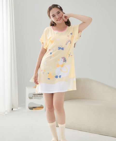 Ducky Admiring the Moon Microfiber Sleep Dress