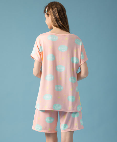 Little Bunny Focusing Microfiber Top & Bottom Sleep Set