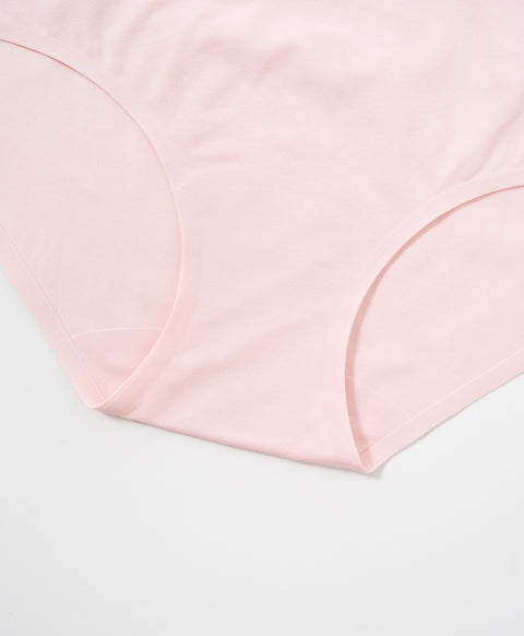 Skinmate Daily Laminated Seamless No-Show Cotton Spandex Mid Waist Midi Panties