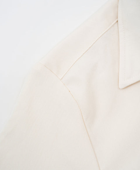 Peekaboo Convertible Collar Crop Shirt
