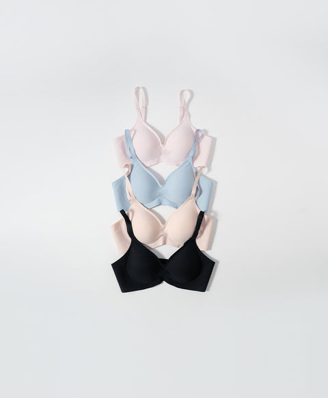 (NEW) Marshmallow Kiss Triangle Wireless with Back Hook