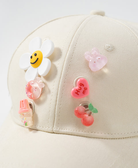 Keep Smiling DIY Canvas Cap with Pop In Accessories