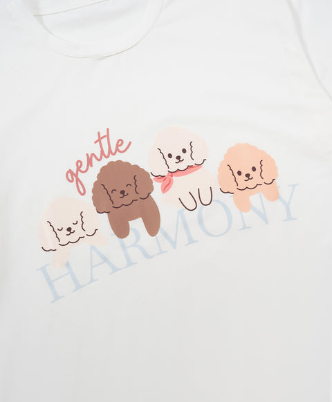 Gentle Harmony Long Sleeves Top & Shorts Set