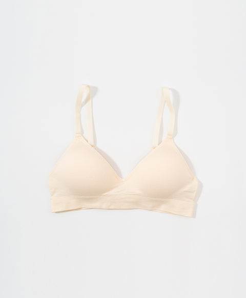 (NEW) Real Comfy Triangle Cup Seamless Wireless Bra