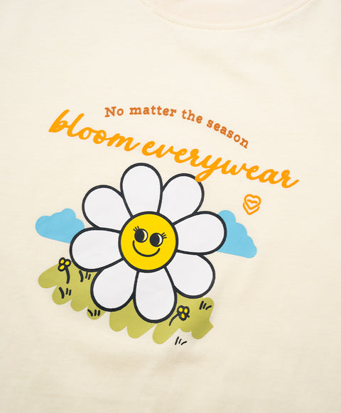 Stay Bloom Short Sleeves Relaxed Fit Tee