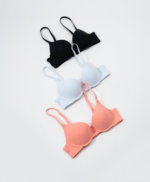 Simply Rib Comfort 3/4Cup Underwired Demi Bra (B Cup)