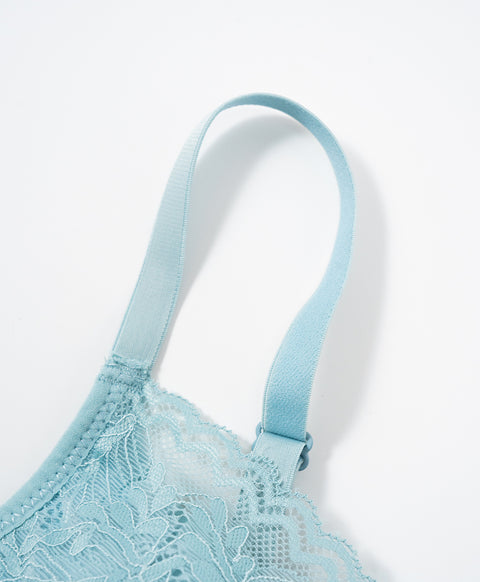 Modern Lace Wireless Full Coverage Bra (B Cup)