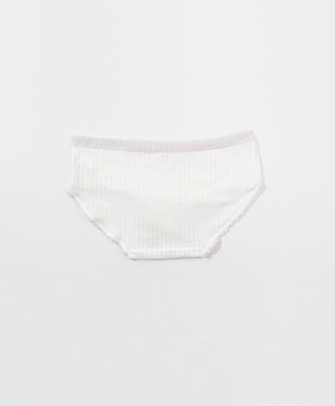 Lovely Charm Low Waist Midi Ribbed Cotton Panties
