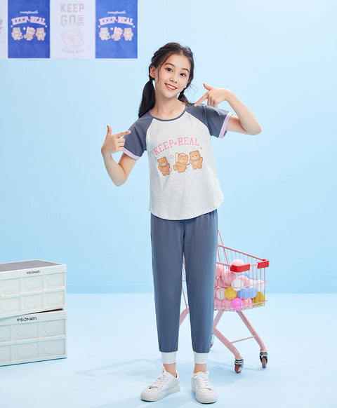 Junior Victory Teddy GIRLS PJ Set