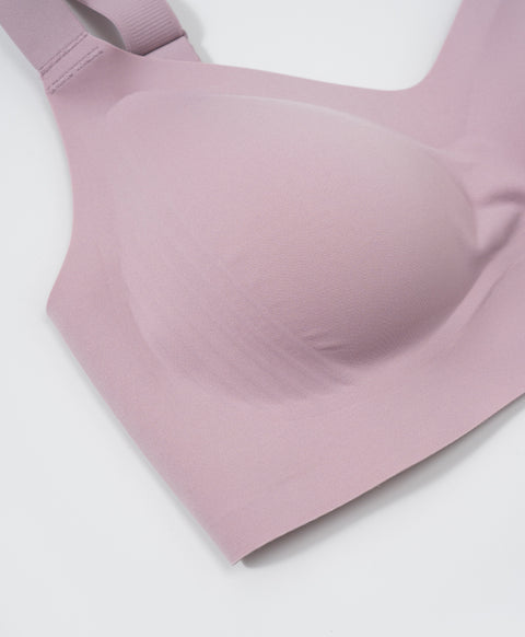 Marshmallow Kiss Full Coverage V-Neck Wireless Bra With Adjustable Straps (Fuller Figure)