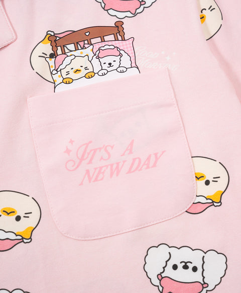Morning Harmony Short Sleeves PJ Top & Shorts Set
