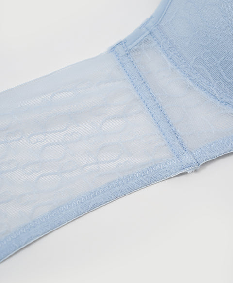 Sheer Elegance Wireless Lightly-lined 3/4 Cup Demi Bra