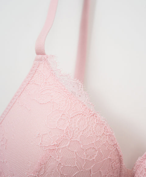 Designer 3/4 Cup Underwired Bra Set with Panties (B Cup)