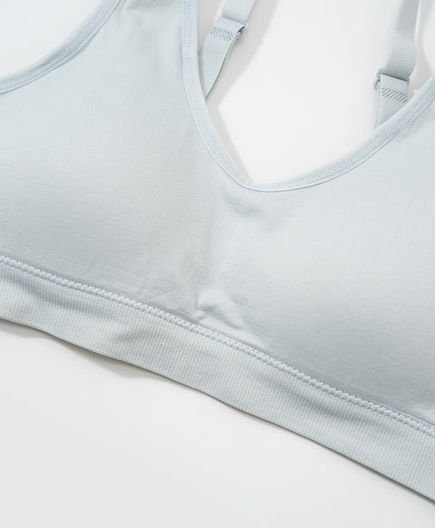 (NEW) Real Comfy Seamless Wireless Bralette with Back Hook