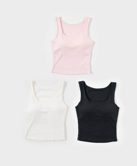 I am Padded! Square Neck Padded Tank Top