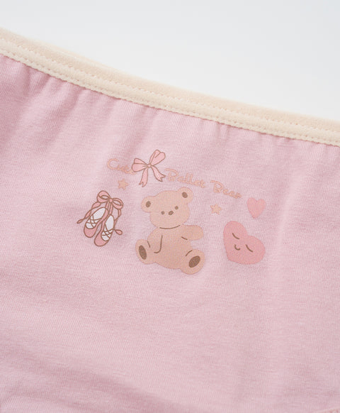 Junior Ballet Bear Cotton Low Waist Mini Panties