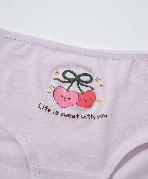 Junior Yuki & Hattie Better Together 3pcs Lyocell Cotton Spandex Mini Pack Panties