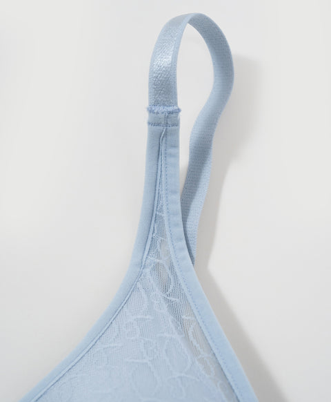 Sheer Elegance Wireless Lightly-lined 3/4 Cup Demi Bra