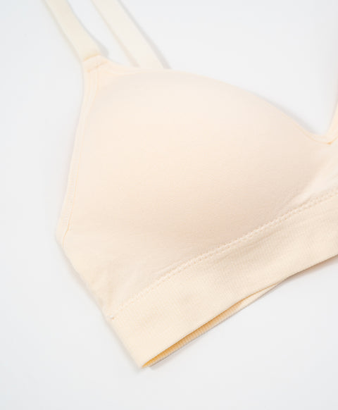 (NEW) Real Comfy Triangle Cup Seamless Wireless Bra