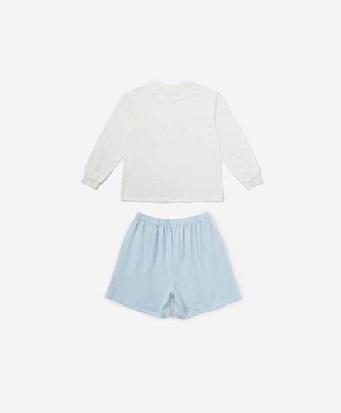 Gentle Harmony Long Sleeves Top & Shorts Set