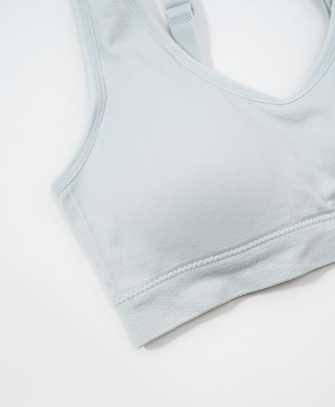 (NEW) Real Comfy Seamless Wireless Bralette with Back Hook