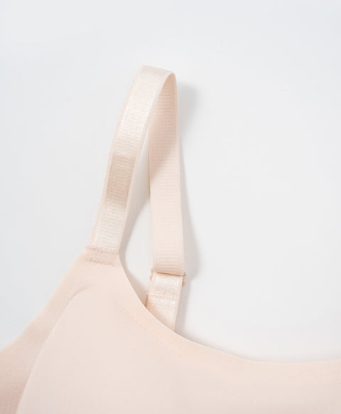 High Coverage Laminated Wireless Bralette with Back Hooks