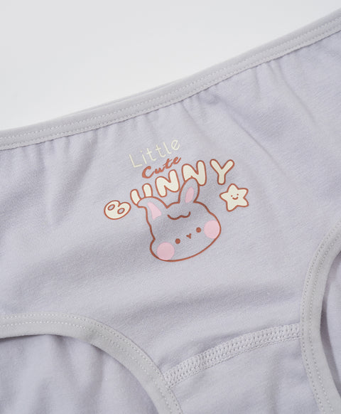 Junior Little Bunny Cotton Low Waist Mini Panties