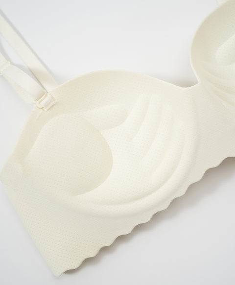 Barely Barely Mesh 1/2 cup Wireless Push-Up Bra