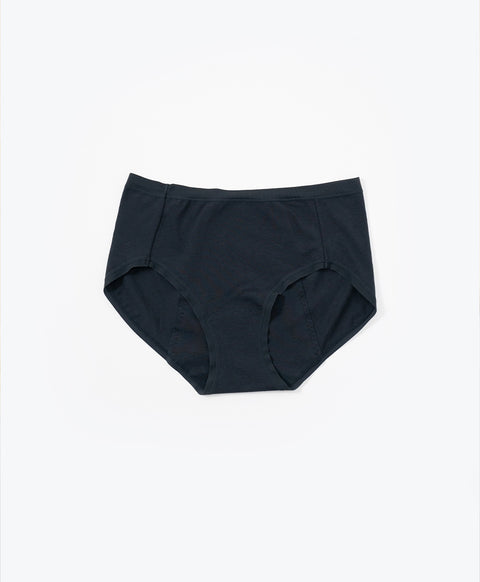 Little Black Cat Cotton Spandex Mid Waist Hipster 2pcs Sanitary Panties Pack