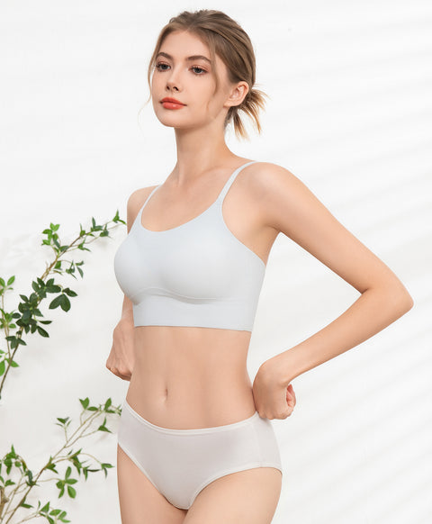 Winter Cotton Mid Waist Midi 5pcs Pack Panties